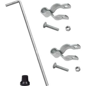 VIVIDA Gate Drop Rod 1-3/8" x 32", Heavy Duty Cane Bolt for Chain Link Fence, Drop Rod for Single or Double Gate, Chain Link Fence Parts, 1 Pack