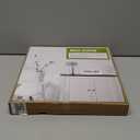 ArtSocket Wooden Wall Clock Silent Non-Ticking, Brown Grain Cracked Ancient Dirty Fence Gray Rustic Coastal Square Wall Clocks Decor for Home Kitchen Living Room Office(12 Inch)