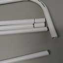 Clothes Rack Metal Clothing Rack with Bottom Shelf Garment Rack for Hanging Clothes Shirts Jeans and Coats White