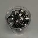 60pcs 3/4 inch Pex Crimp Rings, 304 Stainless Steel Single Ear Hose Clamps, Heavy Duty PEX Clamps for PEX Tubing Pipe Fitting Connections