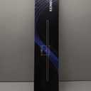 LED Wireless Wall Sconce with Remote Control (Set of Two), USB Rechargeable Battery Powered Indoor Wall Lamps, Dimmable, 360 Rotate,Timing, 28.3 inch Black Wall Lights for Hallway/Living Room/Bedroom (Black)