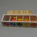 V-Opitos Montessori Toys for Toddler 1+ Year Old, Wooden Color & Shape Sorting Matching Box, Early Learning Toys for 12-18 Month, Age 1, 2, 3, Ideal Christmas, Birthday Gifts for Boy & Girl