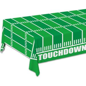 Gatherfun Football Theme Party Disposable Tablecloth Plastic Touchdown Table Cover for Birthday Football Party Games Decoration 54 X 108Inch 3 Pack