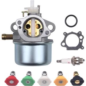 New Carburetor With Pressure Washer Nozzle Kit Compatible With Troy Bilt 2350 2550 Psi 020337 01902 Pressure Washer 6.75 190cc