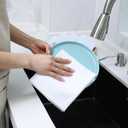 100% Cotton Flour Sack Dish Towels, Pack of 6, Blank Tea Towels Highly Absorbent for Kitchen, Drying and Cleaning 50x70cm (White)