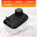 603-955 Engine Coolant Reservoir Tank with Cap, Radiator Overflow Tank Compatible with Buick Encore 1.4L, Chevy Tracker Trax 2013-2021 1.4L 1.8L w/Air Bleed Hose & Heater Hose Replace# 95269001