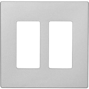 Eaton PJS262SG-SP-L Designer 2-Gang Screwless Wallplate, Silver Granite (1 Count (Pack of 1))