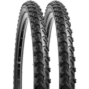 YUNSCM 2-PCS 26" Mountain Bike Tires 26 x 2.125/57-559 Compatible with Off Road Bike 26x2.0 26x2.10 26x2.125 26x2.15 Bicycle Tires (Y-1114)
