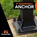 Goalrilla 9" Basketball Anchor System Installs In-Ground and Allows Goalrilla Hoop to Move with You