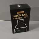 Cocktail Shaker Set, Mixology Bartender Kit 10-Piece Bar Tools Set with Stylish Bamboo Stand, Bar kit: Martini Shaker Muddler Jigger with All Essential Accessory Tools Gifts for Men Dad