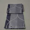 AmazerBath Shower Curtain Grey-Purple, Geometric Multi Color Block Cloth Shower Curtain Sets with 12 Shower Curtain Hooks, Washable Farmhouse Fabric Polyester Bathroom Shower Curtains, 72x72 Inches
