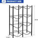 Klvied 5 Gallon Water Jug Holder - Double Row Rack with 8 Slots for Water Bottle Organizer, Heavy Duty Storage Rack with Lifter, Stand for 8 Bottles