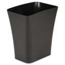 Clorox Textura Slim Trash Can - 3.1 Gallon Small Waste Basket for Narrow Spaces - Skinny Plastic Garbage Bin for Bathroom, Bedroom, or Office, Black