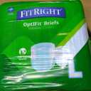 FitRight Adult Diapers, Extra+ Heavy Absorbency, L (Waist Size 44in-56in), 80 Count, OptiFit Incontinence Briefs for Men and Women, Disposable, Moisture-Wicking, Leak Protection.