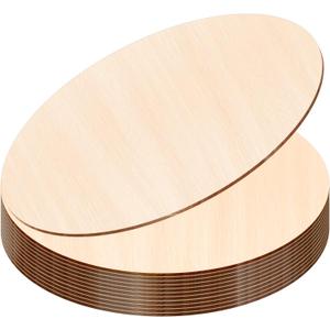 JOICEE 12PACK Wood Rounds for Crafts, 12 Inch Unfinished Wood Circles Discs for Door Hanger Sign Blank, Particle Board for Wreath Boards Crafts Painting and Christmas Halloween Decoration