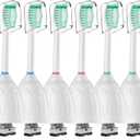 Toothbrush Heads for Philips Sonicare Replacement Brush Heads Medium Soft Dupont Bristles Electric Toothbrush Replacement Heads Fit E-Series Essence Xtreme Elite Advance and CleanCare, 6 Pack