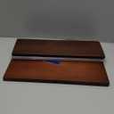 HOSHANHO Magnetic Knife Block 14 x 10 Inches, Double Sided Magnetic Knife Holder Rack for Kitchen Counter, Acacia Wood Magnetic Knife Storage Stand with Knife Sharpener