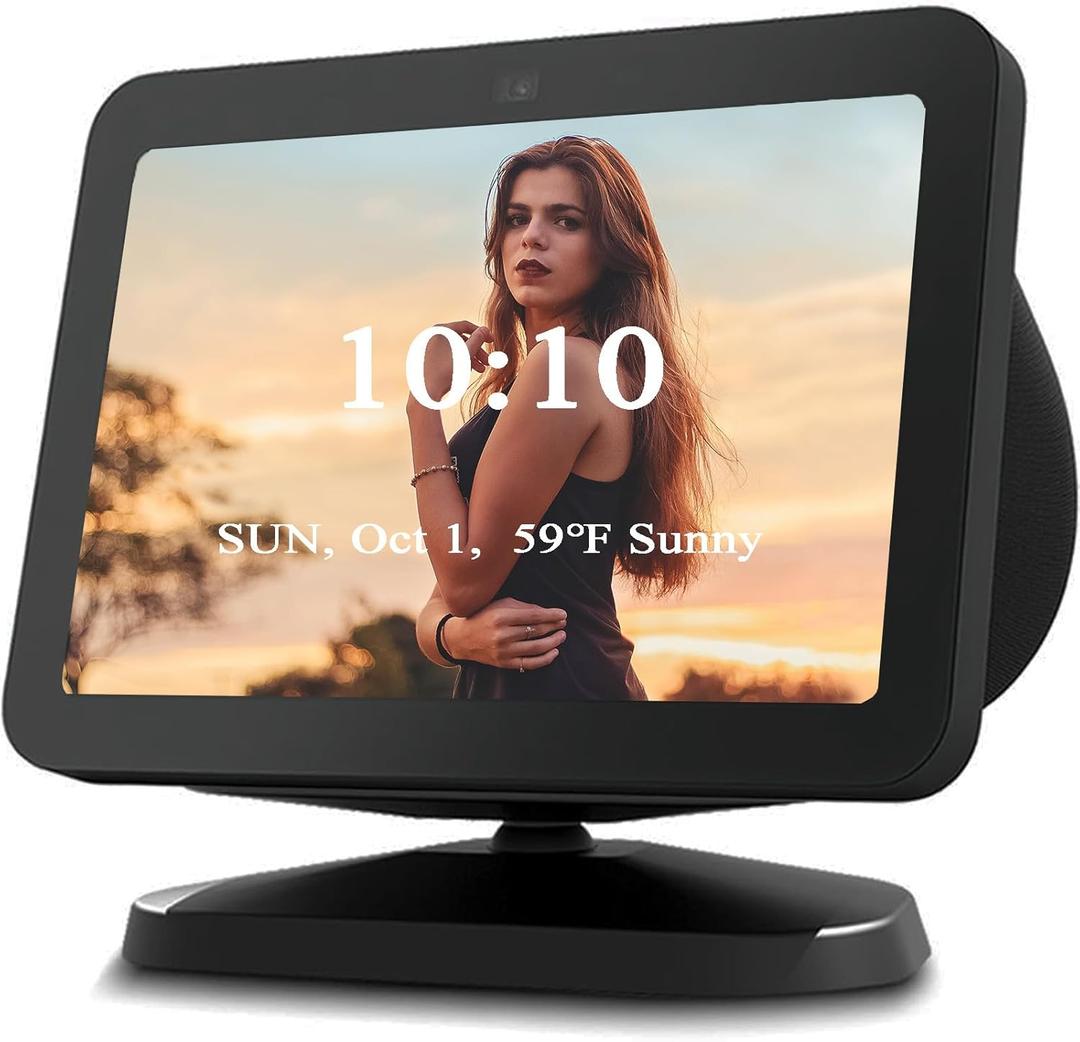 All-New Stand for Show 8 (3rd Gen), Adjustable Stand Mount Compatible with Show 8 (3rd Gen, 2023 Release) & Phone Models, 360 Degree Rotation Tilt and Anti-Slip Base (Black)