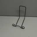 Baderke Wrought Iron Bowl Deep Platter Stand Detachable Metal Scroll Display Rack Easel Metal Bowl Display Stand Decorative Holder Dish Picture Easel(Black,1 Pcs)