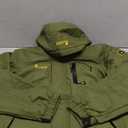 MAOYSSEN Men's Ski Jacket Warm Winter Snow Coat Waterproof Mountain Windbreaker Snowboarding Jacket Hooded for Hiking Traval Army Green S