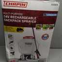 Chapin 63924 Backpack Sprayer, 4Gallon 24V BatteryPowered, Translucent Poly Tank, 6" WideMouth Opening, 3Stage Filtration & Adjustable Brass/Poly Nozzles for Fertilizer, Weed & Pest Applications