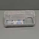 Bathroom Counter Organizer and Storage, 7 Slots Detachable Toothbrush Holders for Bathrooms, Anti-Slip Electric Toothbrush and Toothpaste Holder Countertop Vanity Organizer Accessories for Adults Kids (White Grey)