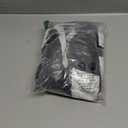 Afibi Women Chiffon Mopping Floor Length Big Hem Solid Beach High Waist Maxi Skirt (3X-Large, Black 3)