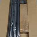 Black Curtain Rods for Windows: 1 Inch Diameter Heavy Duty Adjustable Rod 72" to 144"（6-12ft), Blackout Wrap Around Room Darkening Drapery Rod for Indoor and Outdoor 