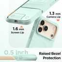 Magnetic for iPhone 17 Pro Case 6.3", Compatible with MagSafe, [Integrated Silicone Camera Control Cover] [Screen Protector], 2X MIL-STD Drop Protection Case for iPhone 17 Pro, Mint Green