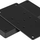 6 Pack Flat Post Base Plates, 6.5" x 3.5" for Nominal 4x4 Wood Posts, Fence & Deck Repair