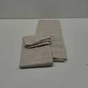 BGment Small Linen Curtains 36 Inch Length for Kitchen Cafe Window - Rod Pocket Half Window Drapes Light Filtering for Bathroom Back Tab Short Curtain Decorative, 2 Panels, 29 X 36 Inch