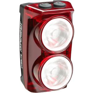 Cygolite Hypershot 350 Lumen Bike Tail Light 7 Night & Daytime ModesUser Adjustable Flash Speeds- Compact & DurableIP64 Water ResistantSaddle Rail Mount VersionUSB Rechargeable