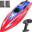 HOLYFUN Full Proportional Remote Control Boat for Kids & Adults, 20MPH+ High-Speed Waterproof RC Boat, 2 Battery(30 Mins), 2.4GHz Racing Boats Toy for Water Pool & Lake