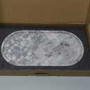 Decorative Bowl for Home, Natural Marble Key Bowl, Dough Decor Tray Bowl for Kitchen Counter (White)