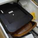 Giantex 24.5'' Bar Stool, Counter Height Bar Stools with Low Back & Footrest Set of 2