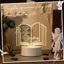 Kosiz 10 Pcs Pastor Appreciation Gifts Bulk LED Light Pastors Gift for Night Men Women Acrylic Clergy Lamp with Base Bible Verse Gifts for Xmas Birthday Anniversary (Classic Pastor)