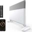 Ballu Convection Panel Space Heater for Large Room,1500W Electric Heater with Programmable Thermostat,WiFi App Control,Standing or Wall Mount,Smart Quiet Heater for Indoor Use,Works with Alexa,White