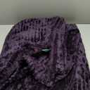 PAVILIA Super Soft Fleece Throw Blanket Eggplant Purple, Luxury Fuzzy Plush Flannel Throw, Warm Cozy Ribbed Microfiber Blanket for Sofa Couch Bed, Lightweight Striped Blanket, Purple, 50x60