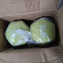 Amazon Basics Neoprene Dumbbell Hand Weights, Rack with 3 Pairs (5, 10, and 15 Pounds), Green/ Blue/ Grey