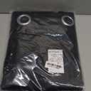 NICETOWN Pitch Black Solid Thermal Insulated Grommet Blackout Curtains/Drapes for Bedroom Window (2 Panels, 42 inches Wide by 63 inches Long, Black)