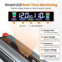 5000 watt Power Inverter DC 12V to AC 110V/120V Converter,10000w Peak.Comes with LCD Display,Wireless Controller,3AC outlets,USB,Hardwire Terminal,Suitable for Camping,Off-Grid Solar Inverter Systems