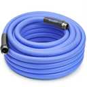 KOTTO Heavy Duty Garden Hose, 5/8" High Flow, Lightweight, Leak-Proof, Flexible Water Hose for Outdoors - Blue, 50 ft