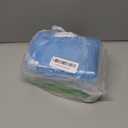 PATIKIL 6.5" x 4.5" Hard Drive Disk Case, 1Set Plastic Hard Disk Storage Box Portable Anti-Static Case for 3.5" External SSD HDD, White/Green/Blue