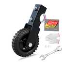 Gate Wheel 6inch Black Under Mount Farm Gate Caster to Prevent Dragging for Chain Link Fence Sliding Gate Casters 330lb Capacity(Black, Pack of 1)