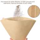 200 Count Cone Coffee Filters #4, Clinuse Unbleached Size 04 Coffee Filters 8-12 Cup, Disposable Natural Paper Filters, No.4 Cone Filters for Ninja, Cuisinart, Pour Over and Drip Coffee Maker
