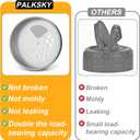 Palksky Mason Jar Spice Shaker Lids Stainless Steel, 4 Pack Regular Mouth Mason Canning Cap for Spices Coriander Seed Garlic/Rosemary Powder, Adjustable Tops Pour Spout Seasoning Shaker Dispenser