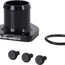 Billet Aluminum Thermostat Housing for 1999.5-2003 Ford Powerstroke 7.3L Thermostat Housing with Leak Proof Seal Black