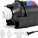 Mxmoonant SPA Air Blower, 1.5HP 220V SPA Blower Motor 1.5" Plumbing with AMP Plug for Spas, Hot Tubs