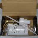 GAGALIFE Kitchen Sink Soap Dispenser with 17 Ounce Large Bottle, Built in Sink Soap Dispenser (Brushed Gold) Kitchen Soap Dispenser Refill from Top, G080BG