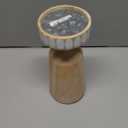 HD 8IN WOOD CANDLE HOLDER